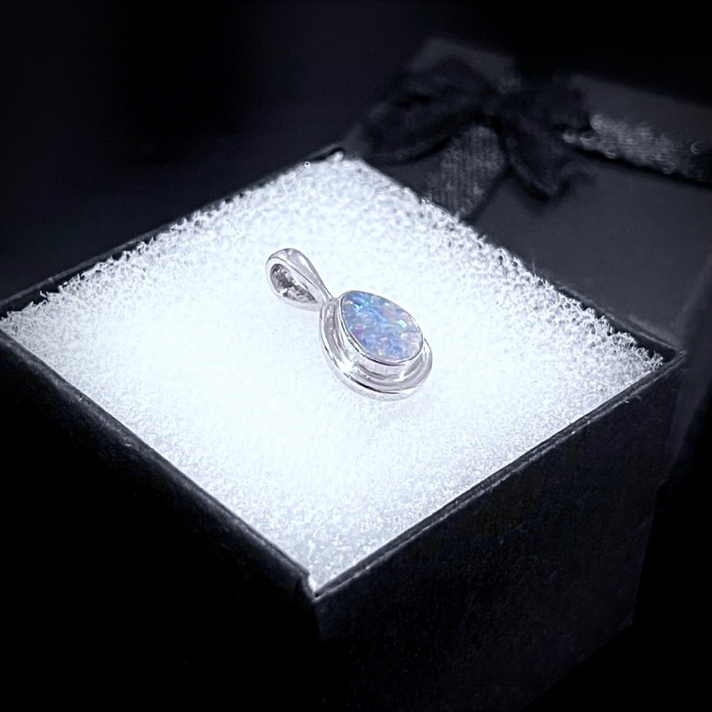 ☃️ Opal & Sterling Silver Pendant